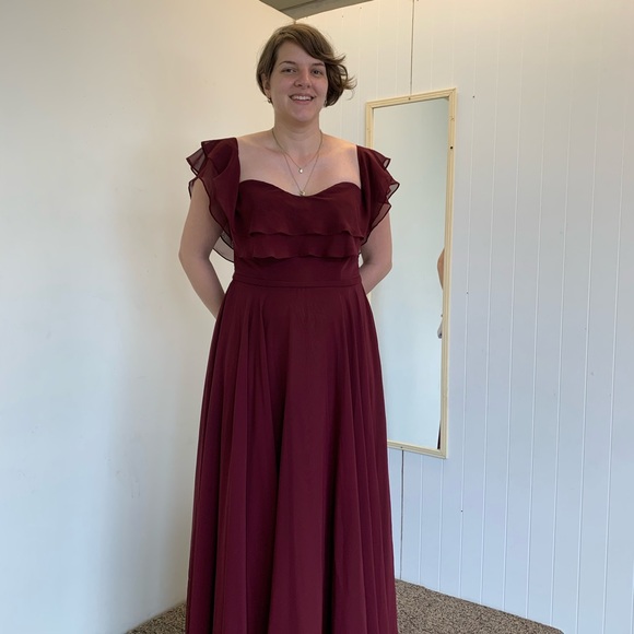 Azazie Dresses & Skirts - Azazie Burgundy Bridesmaid Dress